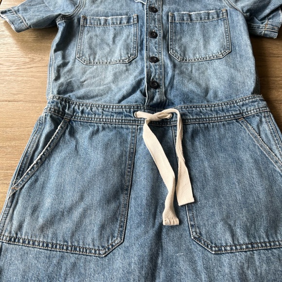 Lucky Brand woman’s denim drawstring jeans mini dress - Picture 7 of 14